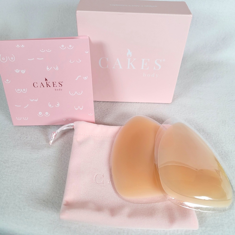 CAKES body Women Grippy CAKES Triangles Silicone Nipple Covers Size OS Honey